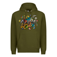 Army Green be kind Premium Hoodie - SublimationCraftShop