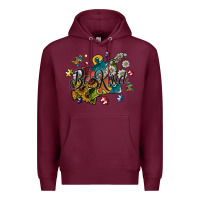 Burgundy be kind Premium Hoodie - SublimationCraftShop