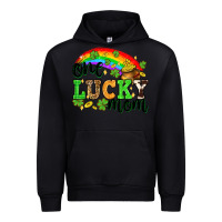 Black One lucky mom St. Patricks Day Urban Hoodie - Neo Western
