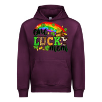Mauve Wine One lucky mom St. Patricks Day Urban Hoodie - Neo Western