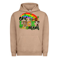 Pigment Burro One lucky mom St. Patricks Day Urban Hoodie - Neo Western