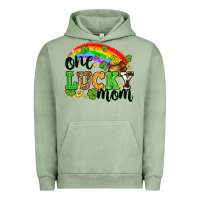 Pigment Oil Green One lucky mom St. Patricks Day Urban Hoodie - Neo Western