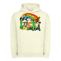 Pigment Pistachio One lucky mom St. Patricks Day Urban Hoodie - Neo Western