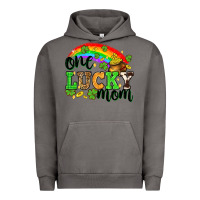 Pigment Tornado One lucky mom St. Patricks Day Urban Hoodie - Neo Western