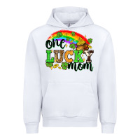 White One lucky mom St. Patricks Day Urban Hoodie - Neo Western