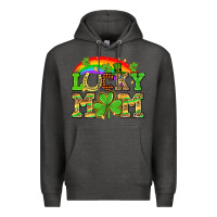 Charcoal Heather One lucky mom St. Patricks Day Premium Hoodie - Neo Western