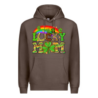 Coffee One lucky mom St. Patricks Day Premium Hoodie - Neo Western