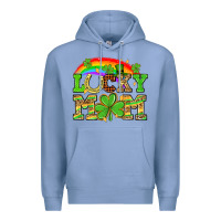 Colony Blue One lucky mom St. Patricks Day Premium Hoodie - Neo Western