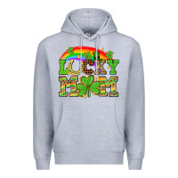 Heather Grey One lucky mom St. Patricks Day Premium Hoodie - Neo Western