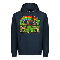 Navy One lucky mom St. Patricks Day Premium Hoodie - Neo Western