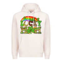 Pale Pink One lucky mom St. Patricks Day Premium Hoodie - Neo Western