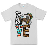 Dove Grey love caravan Premium Tee - CowhideDigitalArt
