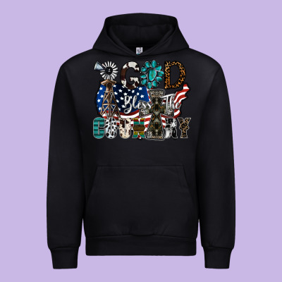 God Bless The Country Urban Hoodie Designed By Sublimationcraftshop