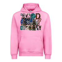 Fuchsia Pink god bless the country Urban Hoodie - SublimationCraftShop