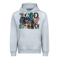 Heather Grey god bless the country Urban Hoodie - SublimationCraftShop