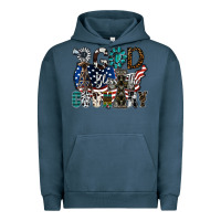 Pigment Midnight Navy god bless the country Urban Hoodie - SublimationCraftShop