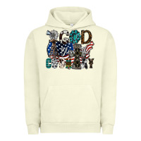 Pigment Pistachio god bless the country Urban Hoodie - SublimationCraftShop