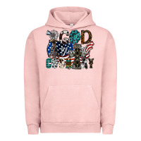 Pigment Salmon god bless the country Urban Hoodie - SublimationCraftShop