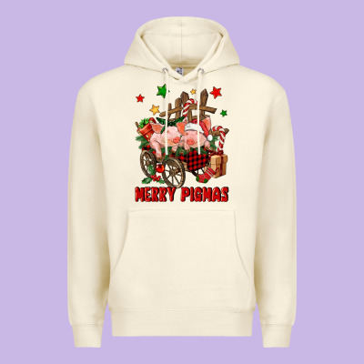 Merry Pig Mas Premium Hoodie Designed By Fadigitalartstudio