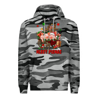 Slate Camo merry pig mas Premium Hoodie - FaDigitalArtStudio