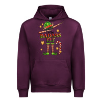 Mauve Wine im the badass elf Urban Hoodie - FaDigitalArtStudio