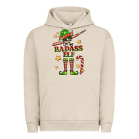 Pigment French Oak im the badass elf Urban Hoodie - FaDigitalArtStudio