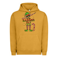 Pigment Peanut Butter im the badass elf Urban Hoodie - FaDigitalArtStudio