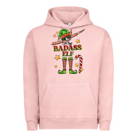 Pigment Salmon im the badass elf Urban Hoodie - FaDigitalArtStudio