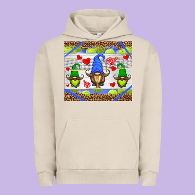 Western Tennis Gnome Urban Hoodie Designed By Hra Design Shop