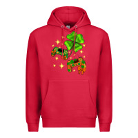 Cardinal St. Patrick's Day with game control and clover Premium Hoodie - Neo Western