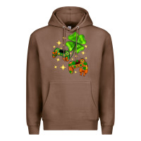 Chestnut St. Patrick's Day with game control and clover Premium Hoodie - Neo Western