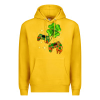 Lemon St. Patrick's Day with game control and clover Premium Hoodie - Neo Western