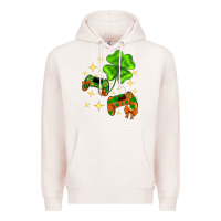 Pale Pink St. Patrick's Day with game control and clover Premium Hoodie - Neo Western