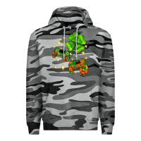 Slate Camo St. Patrick's Day with game control and clover Premium Hoodie - Neo Western