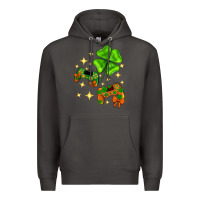 Smoke St. Patrick's Day with game control and clover Premium Hoodie - Neo Western
