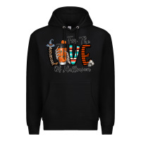 Black for the love of halloween Premium Hoodie - CowhideDigitalArt
