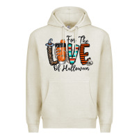 Oatmeal Heather for the love of halloween Premium Hoodie - CowhideDigitalArt