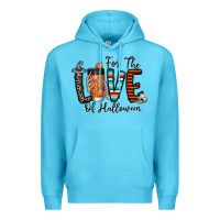 Ocean Blue for the love of halloween Premium Hoodie - CowhideDigitalArt