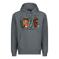 Rock for the love of halloween Premium Hoodie - CowhideDigitalArt