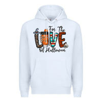 White for the love of halloween Premium Hoodie - CowhideDigitalArt