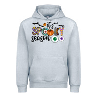 Heather Grey spooky Urban Hoodie - CowhideDigitalArt