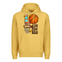 Antique Gold western basketball love Premium Hoodie - HRA Design Shop