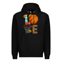 Black western basketball love Premium Hoodie - HRA Design Shop