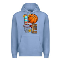 Colony Blue western basketball love Premium Hoodie - HRA Design Shop