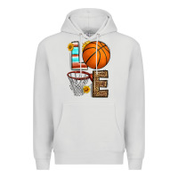 Dove Grey western basketball love Premium Hoodie - HRA Design Shop