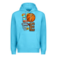 Ocean Blue western basketball love Premium Hoodie - HRA Design Shop