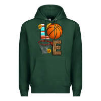 Sports Green western basketball love Premium Hoodie - HRA Design Shop
