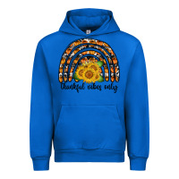 Cobalt Thankful Vibes Only Urban Hoodie - CowhideDigitalArt
