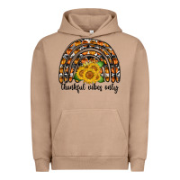 Pigment Burro Thankful Vibes Only Urban Hoodie - CowhideDigitalArt