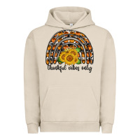 Pigment French Oak Thankful Vibes Only Urban Hoodie - CowhideDigitalArt